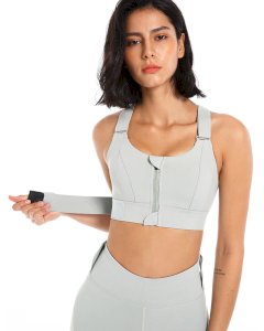 Women breathable sexy adjustable straps shockproof padded yoga High Support Seamless Sports Bra