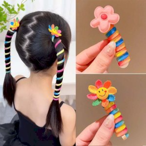3 Pair) Cute Kids Telephone Wire Hair 