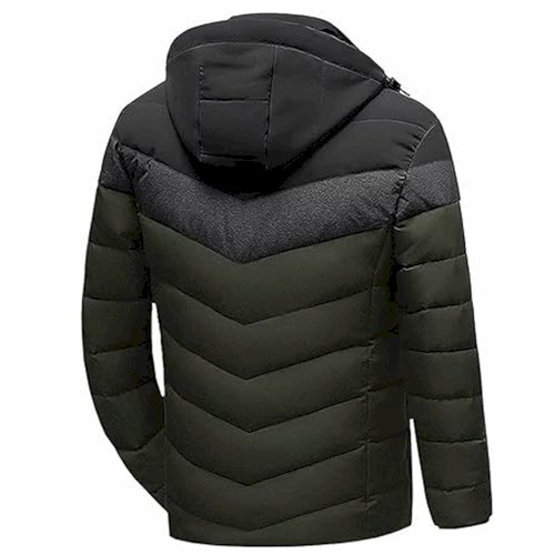 Men's Stylish Windproof Padding Huddles Jacket (Olive)